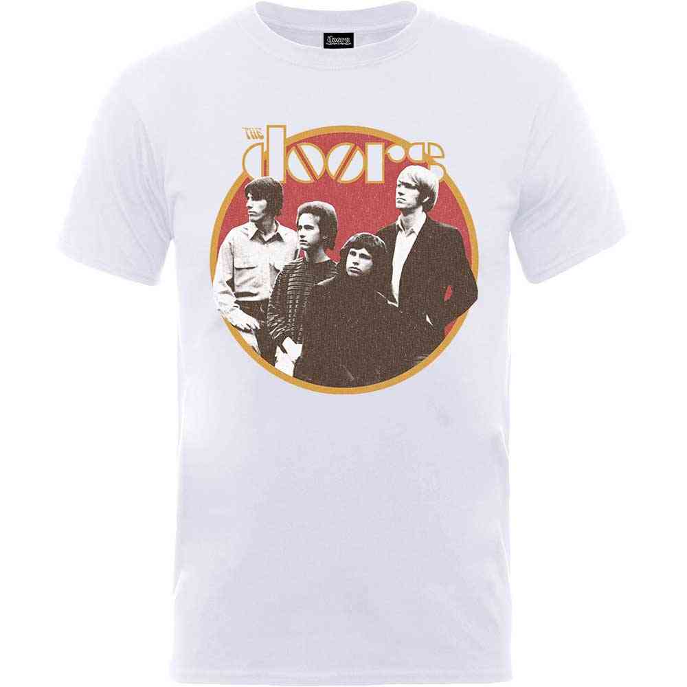 The Doors - Retro Circle Tshirt Homme - Blanc